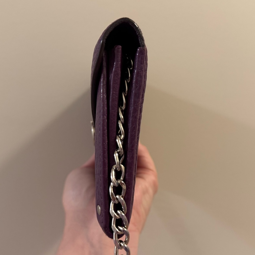 *Rare* Salvatore Ferragamo Purple Long Wallet - Picture 4 of 10